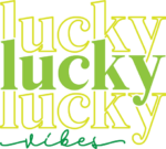 Lucky vibes, echo stacked text free svg file for members, St Patrick's day svg for tshirt