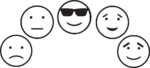 Emojis, happy, sad, cool, confused svg bundle free svg file for members, clipart images