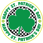 Happy St Patrick's day, echo text, clover leaf free svg file for members, svg for sweatshirt