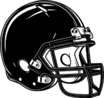 Helmet Silhouette free svg file for members, American football helmet