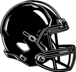 Side view American football helmet free svg file for members, helmet silhouette