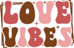 Love vibes, double framed free svg file for members, valentine's day svg for tshirt