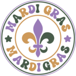 Mardi gras svg for sweatshirt, fleur de lis in a circle free svg file for members, Fat Tuesday