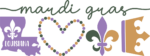 Mardi gras Love free svg file for members, fleur de lis, Louisiana map, Fat Tuesday svg for tshirt