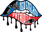 New England Patriots, dripping biting lips free svg file for members, Football team mascot svg design for sweatshirt