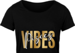 Pisces vibes free svg file for members, golden png for sublimation, zodiac birthday tshirt design