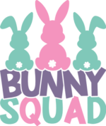 Bunny squad, Easter free svg file for members, hoodie design