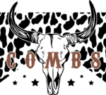 Combs, cow skull, leopard print free svg file for members, country tshirt design