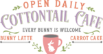 Cottontail cafe, every bunny is welcome free svg file for members, Easter wall art decor svg