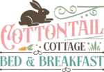 Cottontail cottage, bed and breakfast free svg file for members, Easter wall decor