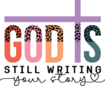 God is still writing your story free svg file for members, leopard skin, inspirational sayings sweatshirt design