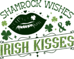 Shamrock wishes and irish kisses free svg file for members, St patrick's day svg for hoodie
