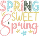 Spring sweet spring free svg file for members, floral sweatshirt design