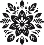 Flower vector image free svg file for members, planting, decal, wall art