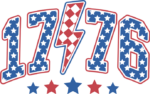 1776 sign, lightning free svg file for members, patriotic tshirt design