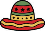 Mexican hat vector image free svg file for members, Cinco de mayo