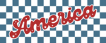 America sign, checkered background pattern free svg file for members, patriotic shirt design