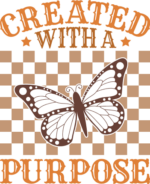 Created with a purpose free svg file for members, butterfly tote bag design
