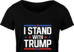 I stand with trump free svg file for members, election 2024 svg for t-shirt