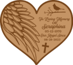 In Loving memory of, custom name free svg file for members, Personalized memorial day heart frame