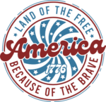 America 1776, Land of the free because of the brave free svg file for members, Independence Day tee design