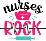 Nurses rock free svg file for members, heart wave, funny shirt design