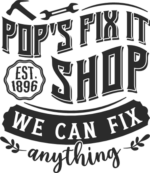 Pop's fix it shop, we can fix anything free svg file for members, mechanic. garage wall decor