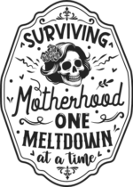Surviving motherhood one meltdown at a time free svg file for members, funny mother's day gift