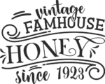 Vintage farmhouse honey since 1923 free svg file for members, farmhouse sign