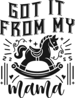 Got it from my mama free svg file for members, baby room wall decor