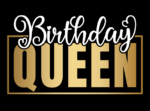 Birthday queen free svg file for members, golden png for sublimation, birthday tshirt for her