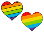 Rainbow hearts free svg file for members, gay pride month svg for t-shirt