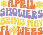 April showers bring may flowers free svg file for members, garden sign, decor