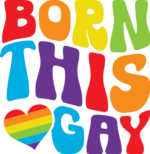 Born this gay free svg file for members, pride month svg for hoodie