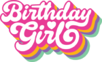 Birthday girl free svg file for members, birthday party t-shirt design