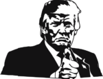 Donald trump thumbs up free svg file for members, political vector image