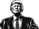 Donald trump face free svg file for members, political vector image