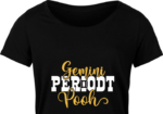 Gemini periodt pooh free svg file for members, golden png for sublimation, birthday shirt design