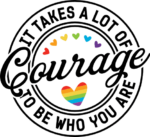 It takes a lot of courage to be who you are free svg file for members, gay pride month hoodie design
