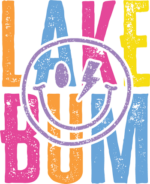 Lake bum, smiley emoji free svg file for members, distressed summer vacation svg for t-shirt