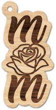 Mom sign laser cut free svg file for members, keychain design, mother's day gift