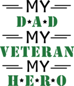 My dad, my veteran, my hero free svg file for members, gift for army dad
