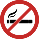 No smoking icon free svg file for members, world no tobacco day, wall sign
