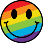 Rainbow smiley emoji free svg file for members, gay pride month svg for tshirt