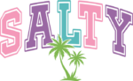 Salty sign free svg file for members, beach day tee design