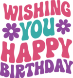 Wishing you happy birthday free svg file for members, birthday gift, wish card design