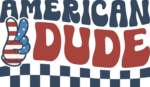 American dude free svg file for members, checkered pattern, 4th of july hoodie design