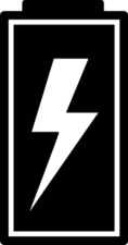 Battery icon free svg file for members, silhouette