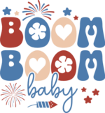 Boom boom baby free svg file for members, 4th of July sweatshirt design