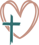 Double Heart And Distressed Christian Cross free svg file for members, religious tshirt design